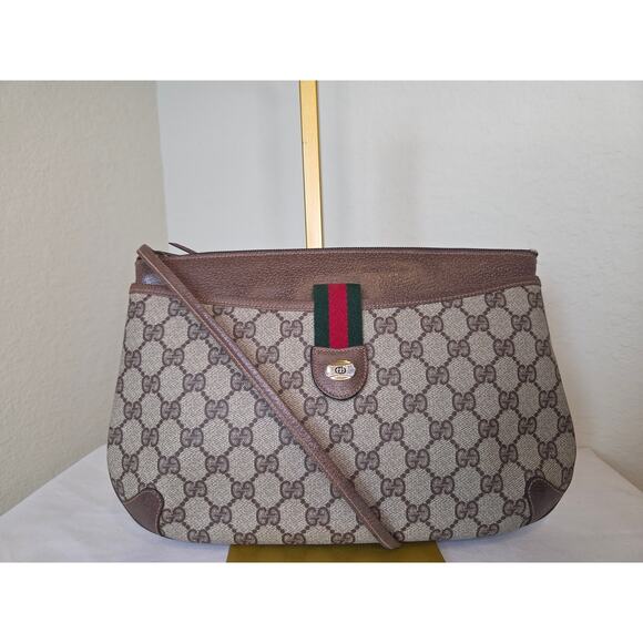 Gucci Handbags - Gucci GG Canvas Web Stripe Vintage Crossbody Bag Removable strap Italy Ophidia
